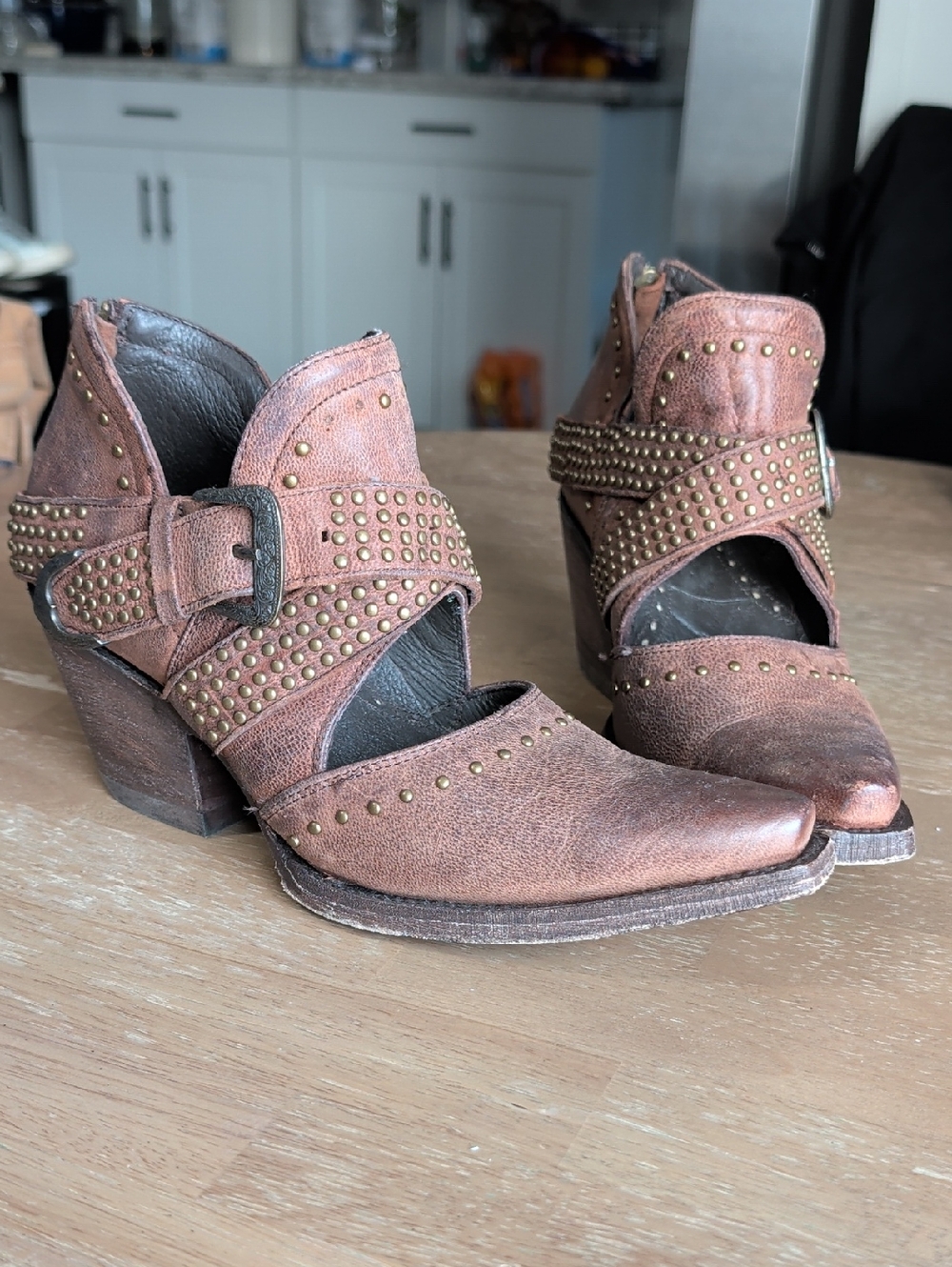 Ariat Dixon Rock N Roll Booties Brown